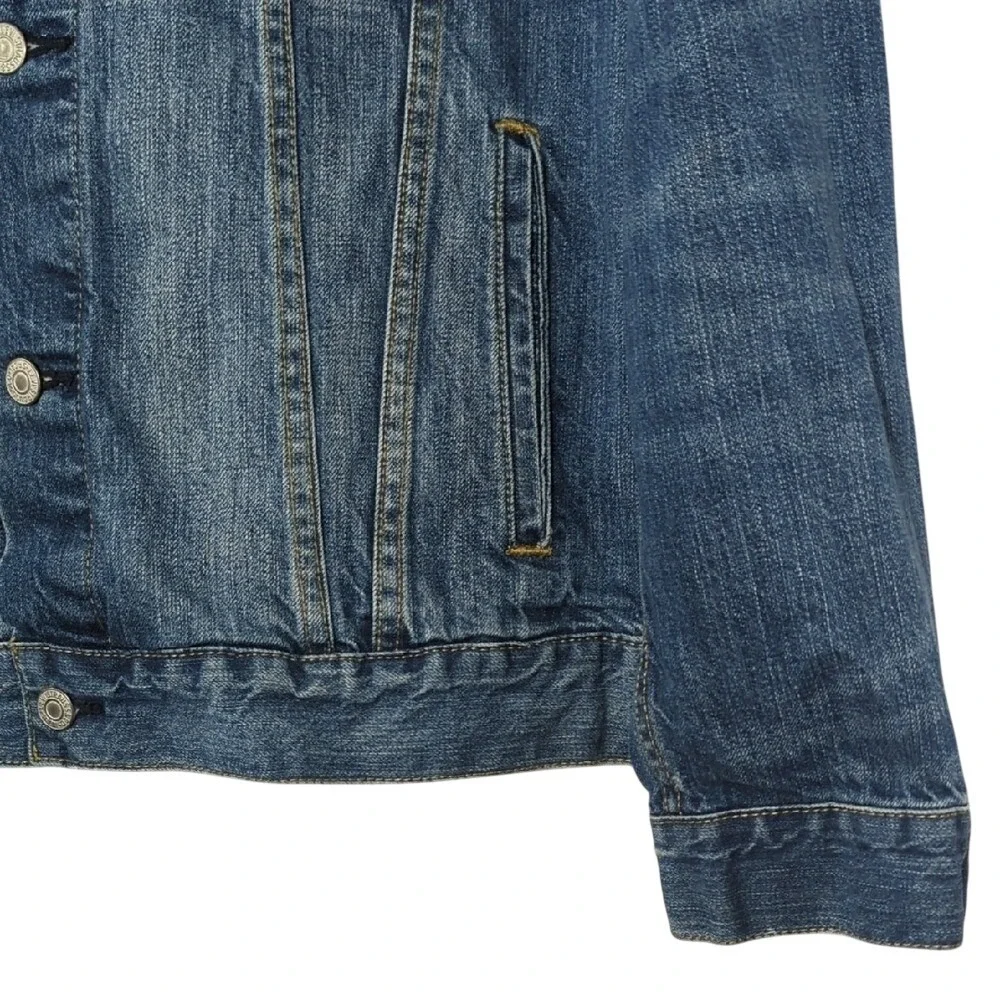 Levis Men's Trucker Jacket Denim Cotton Button Front Vintage Style Classic Large